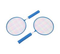 Alomejor Juego de raquetas de bádminton ligeras con mango antideslizante suave y articulaciones reforzadas en forma de T, para deportes al aire de 3 a 12 años (azul)