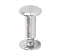 Alomejor Juego de Remaches de Acero Inoxidable, 100 Juegos de Fijación Eficiente para Decoración de Ropa y Artesanías de Cuero (Acero inoxidable 2)