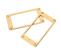 Alomejor Juego de Repuesto de Marco de Pastilla de Guitarra Eléctrica, Humbucker de Metal Duradero para Guitarristas DIY (GOLD)