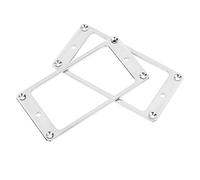 Alomejor Juego de Repuesto de Marco de Pastilla de Guitarra Eléctrica, Humbucker de Metal Duradero para Guitarristas DIY (SILVER)