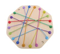 Alomejor Juego de Rompecabezas de Nudos de Cuerda de Alomejor, Tablero de Lógica de Madera de Goma con Desafíos de Niveles Múltiples para la Vinculación Familiar