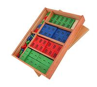 Alomejor Juego de Sellos, Manipulativos Matemáticos de Madera para Reconocimiento de Números y Práctica Aritmética para Niños Mayores de 3 Años
