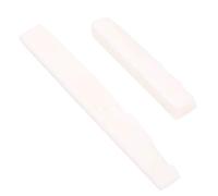 Alomejor Juego de Sillín de Tuerca de Guitarra de Hueso de Vaca Puro, Materiales Resistentes de Color Blanco para Accesorios de Guitarra Acústica Popular