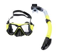 Alomejor Juego de Snorkel para Adultos, Gafas de Buceo de Máscara de Buceo de Engranajes de Buceo (Yellow)