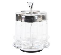 Alomejor Juego de Tarros de Condimentos Giratorios Transparentes, Botellas de Especias de Cocina para Entusiastas de la Cocina