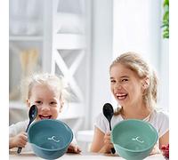 Alomejor Juego de Tazones para Mezclar Tazones para Mezclar Duraderos para Hornear para Utensilios de Cocina Caseros 3 Piezas Plástico Blanco Verde Azul (azul verde blanco)