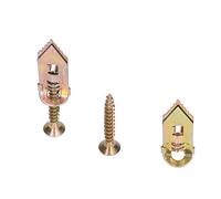 Alomejor Juego de Tornillos de Anclaje de Metal Autoperforantes para Decoración de la Casa, Marco de Fotos, Anclaje de Expansión de Acero Al Carbono con Tornillo para Gabinetes de Pared, Paquete de 40