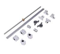 Alomejor Juego de Tornillos de Avance Kit Profesional con Cojinete de Chumacera Acoplamiento Flexible para Aplicaciones de Precisión de Impresión 3D 400 Mm