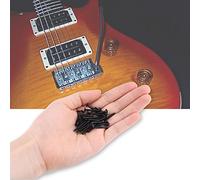 Alomejor Juego de Tornillos para Pastilla de Guitarra, Tornillos de Montaje de Metal, Adecuados para Guitarras Eléctricas, 40 de para Instalación Humbucker (BLACK)