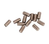 Alomejor Juego de Tornillos para Puente de Guitarra Resistente a la Oxidación Duradera para Reparaciones de Guitarra Metal 12 Tornillos para Puente de Eléctrica para Lecciones de Música (SILVER)