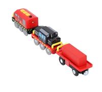 Alomejor Juego de Tren de Acción Motorizado, Motor con Batería de Conexión Magnética con Locomotoras Eléctricas para Jugar Al Aire Libre en Casa