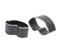 Alomejor Juego de Troqueles de Corte de Cuero de Acero de Aleación con Forma de Labio para Manualidades, Rendimiento Estable, 2 Piezas de Troqueles de Perforación de Cuero con Forma de Labio para