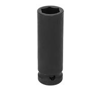 Alomejor Juego de Vasos de Impacto de 1/2 Pulgada, Vaso Profundo Duradero para Llave Neumática o Uso Manual, Acero de 17/18/19 Mm, Larga Duración para Mecánicos (17MM)