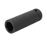 Alomejor Juego de Vasos de Impacto de 1/2 Pulgada, Vaso Profundo Duradero para Llave Neumática o Uso Manual, Acero de 17/18/19 Mm, Larga Duración para Mecánicos (19MM)