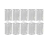 Alomejor Juego de Vasos de Laboratorio de 10 Ml, Juego de Vasos de Vidrio de Borosilicato, Básculas de Medición Transparentes para Experimentos y Uso en la Cocina, 10 Uds.