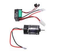 Alomejor Juego ESC de Motor Cepillado, Material de Hierro y Cobre, Potencia 550 12T con Alto par para Coche Axial SCX10 90046 RC