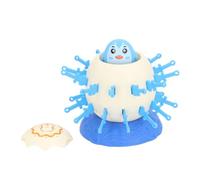Alomejor Juguete de Barril Divertido de Pirata Animal, Juego Interactivo de Eyección de Puñaladas Catapultadas para Niños, con Diversión para Aliviar el Estrés en el Escritorio (pingüino Azul)