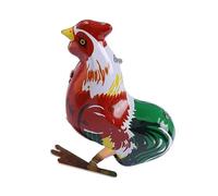 Alomejor Juguete Retro del Gallo de la Cuerda, Juguete Lindo del Mecanismo del Reloj del Pollo Que Salta para el Tiempo de Juego de los Niños