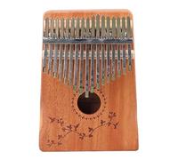 Alomejor Kalimba de 17 Teclas, Piano de Pulgar de Madera de Caoba con Martillo de Afinación, Arpa de Dedo Portátil para Principiantes, Viajes y Regalos