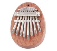 Alomejor Kalimba de 8 Teclas, Piano de Pulgar Portátil, Mini Instrumento Musical de Dedo con Llaves de Aleación de Acero y Cuerda para Colgar, para Principiantes, Niños, Adultos, Regalo,