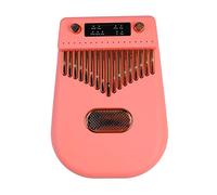 Alomejor Kalimba Inteligente Electrónico de 17 Teclas, Piano de Pulgar Inteligente Portátil ABS con Batería Recargable de 2000 MAh, Notas Grabadas, 4 Modos de Sonido para Niños, Adultos, (PINK)