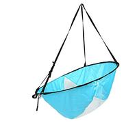 Alomejor Kayak Wind Sail Paddle Vela Plegable de 108 cm con Ventana Transparente y Bolsa de Almacenamiento Accesorios de Canoa Kayak Compacto y portátil(Blue)
