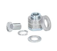 Alomejor Kit Adaptador de Amoladora Angular Aleación de Aluminio Duradera para Máquinas Ranuradoras Uso de Ladrillos y Azulejos con Tornillos y Arandelas Incluidos (M14)