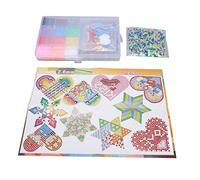 Alomejor Kit Colorido de Cuentas Fusibles para Manualidades Creativas y Divertidas para Niños, 7800 Piezas, 12 Colores, Cuentas de 2,6 Mm para Llaveros, Colgantes, Anillos y Más