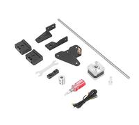Alomejor Kit de Actualización del Eje Z para Impresora 3D, Diseño Duradero de Doble Motor para Impresoras 3D Ender 3, Ender 3 Pro, V2, Aleación de Aluminio Negro