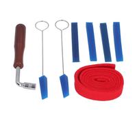 Alomejor Kit de Afinador de Piano Profesional, Juego de 8 Herramientas de Afinación de Piano de Acero Inoxidable con Silenciador de Caucho Natural y Barra de Afinación Extendida, para