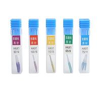 Alomejor Kit de Agujas para Máquina de Coser Reemplazo Duradero de Punta Regular para la Mayoría de las Máquinas de Coser Domésticas 15 Piezas + Caja de Almacenamiento Separada - Telas Finas a Gruesas