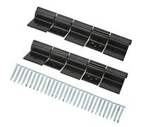 Alomejor Kit de Bisagras de Fricción para Puerta de Entrada de RV, Funcionamiento Suave, Aleación de Acero, Negro, para Quinta Rueda y Autocaravana, 2 Unidades