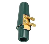 Alomejor Kit de Boquilla de Saxofón Alto Saxófono Exquisito Mano de Obra Compacta Sax Sax Accesorio de Metal Corcho de Plástico (GREEN)