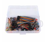 Alomejor Kit de Componentes Electrónicos Surtido Inicial Diversión para Principiantes Aprendiendo a Programar con Placa de Desarrollo R3 Placa de Pruebas de 830 Puntos de Conexión