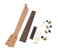 Alomejor Kit de Cuello de Ukelele de 26 Pulgadas Kit de Construcción de Cuello de Ukelele con Diapasón de Palo para la Actividad Familiar de Elaboración