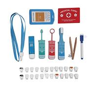 Alomejor Kit de Dentista para Niños, Juguete Médico de Simulación para Educación Temprana, Aprendizaje , con Herramientas de Juego de Roles para Mayores de 3 Años