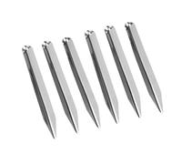 Alomejor Kit de Espátula de Laboratorio con Extremos Puntiagudos Redondeados, Material de Acero Inoxidable Resistente, 6 Piezas para Entusiastas de las Manualidades