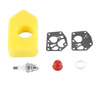 Alomejor Kit de Filtro de Aire de Bujía de Junta de Diafragma de Carburador para Motores Pequeños, Piezas de Repuesto para Motores Verticales de 3-4,75