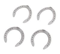 Alomejor Kit de Herradura, Herramienta Duradera y Resistente Al Desgaste para Montar a Caballo para Carreras de Caballos, Kit de Herradura de Aleación de Aluminio de 4 Piezas para Caballos, Más