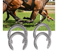 Alomejor Kit de Herradura, Herramienta Duradera y Resistente Al Desgaste para Montar a Caballo para Carreras de Caballos, Kit de Herradura de Aleación de Aluminio de 4 Piezas para Caballos, Más