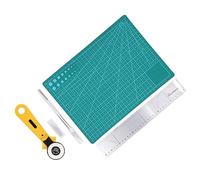 Alomejor Kit de Herramientas de Artesanía, Juego de Tapete de Corte Duradero para Artesanías Hechas a Mano, Bolsa de Almacenamiento Portátil Ecológica para Oficina, Hogar y Taller