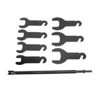 Alomejor Kit de Herramientas de Embrague de Ventilador Neumático de 8 Piezas, Juego de Llaves de Embrague de Ventilador de Metal con Estuche para Reparación de Automóviles y Modelos de Enfoque