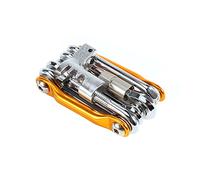 Alomejor Kit de Herramientas de Reparación de Bicicletas Multifunción 11 en 1, Aleación de Aluminio y Acero Al Carbono con Llave Hexagonal para Mantenimiento de Emergencia de Bicicletas y Viajes por