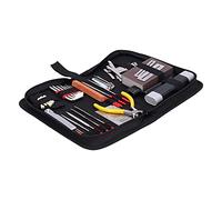 Alomejor Kit de Herramientas de Reparación de Guitarra de 45 Piezas, Completo y Práctico Organizador de Cuerdas para Cambiar Cuerdas, Ajuste de Material de Tono, Acero Inoxidable, Plástico, Adecuado