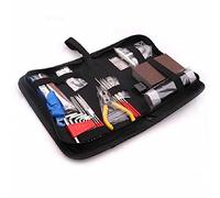 Alomejor Kit de Herramientas de Reparación de Guitarra de 45 Piezas, Completo y Práctico Organizador de Cuerdas para Cambiar Cuerdas, Ajuste de Material de Tono, Acero Inoxidable, Plástico, Adecuado