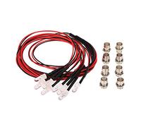 Alomejor Kit de Luces LED para Coche RC, Pantalla de Metal Duradera de Repuesto para 1/10 1/8 HSP Axial SCX10 D90 HPI, Coche de Control Remoto para Entusiastas de los Juguetes