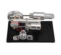 Alomejor Kit de Modelo de Motor Stirling, Juguete Educativo con Motor Caliente LED Colorido para Proyecto Escolar para Niños