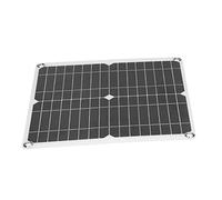 Alomejor Kit de Panel Solar Monocristalino de 40 W, Cargador Flexible Impermeable para Actividades Al Aire Libre, 18 V CC, 5 V, USB, 280 X 280 Mm
