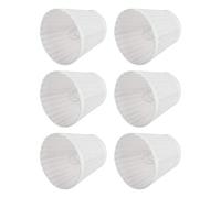 Alomejor Kit de Pantalla de Lámpara de Tela Blanca de 6 Piezas para Iluminación del Hogar, Instalación de Casquillo de Lámpara E14, Pantallas de de Araña Colgantes a Prueba de Mosquitos, Adecuado para