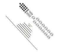 Alomejor Kit de Reparación para Flauta Alto, Kit de Mantenimiento DIY con Rodillos, Arandelas, Tornillos y Lengüeta de Acero Inoxidable, para Reemplazo de Piezas de Flauta y Accesorios